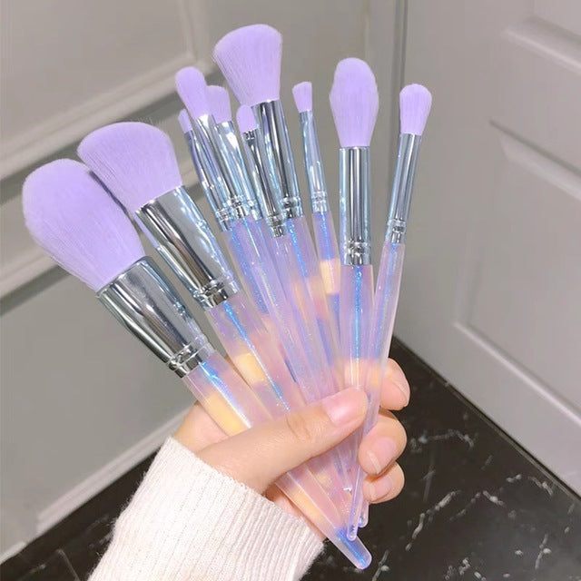 SleekBrushes™ Purple Makeup Brush Set