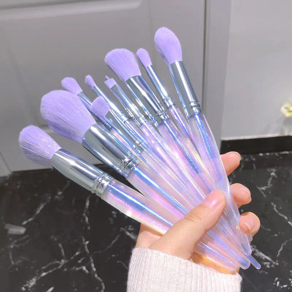 SleekBrushes™ Purple Makeup Brush Set