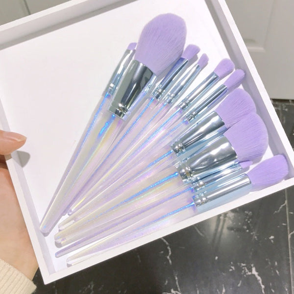 SleekBrushes™ Purple Makeup Brush Set